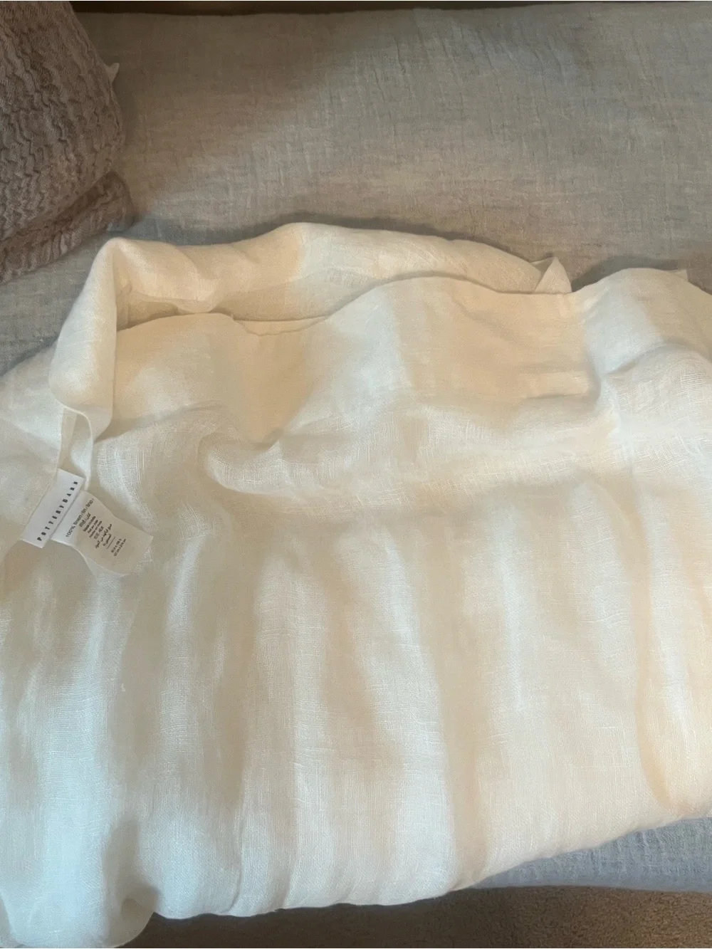 Pottery Barn airy linen